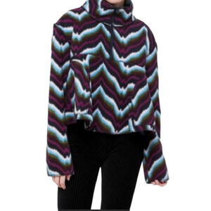 URBAN Outfitters Half Zip Aztec Cropped Sweater Size Medium